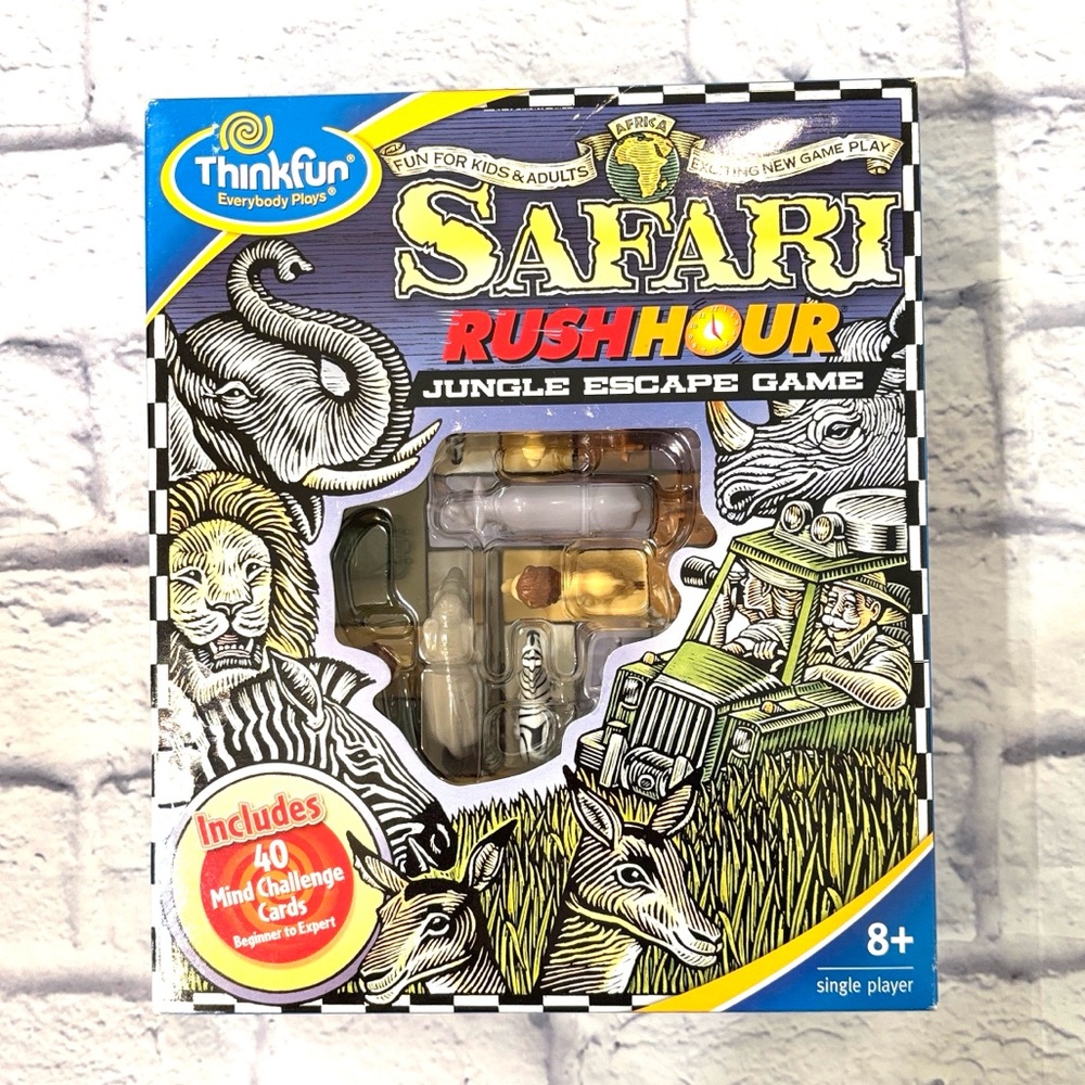 Safari Rush Hour Jungle Escape Game ThinkFun NEW in Sealed Box